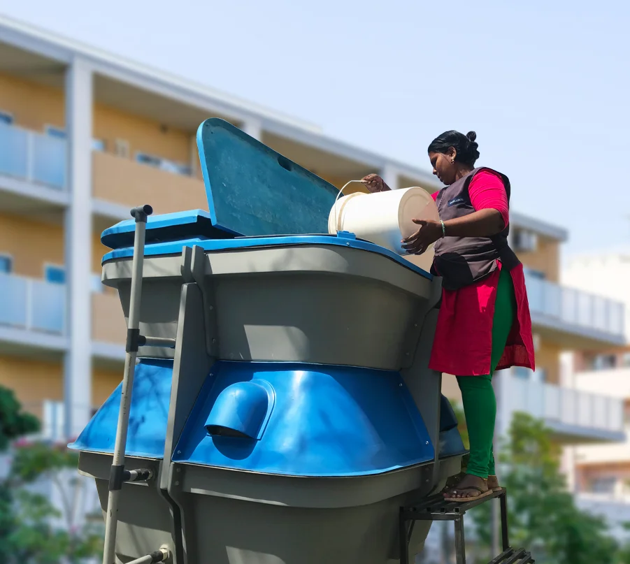 Orbin™ Stax Eco-OWC For Kitchen/Canteen Waste Composting