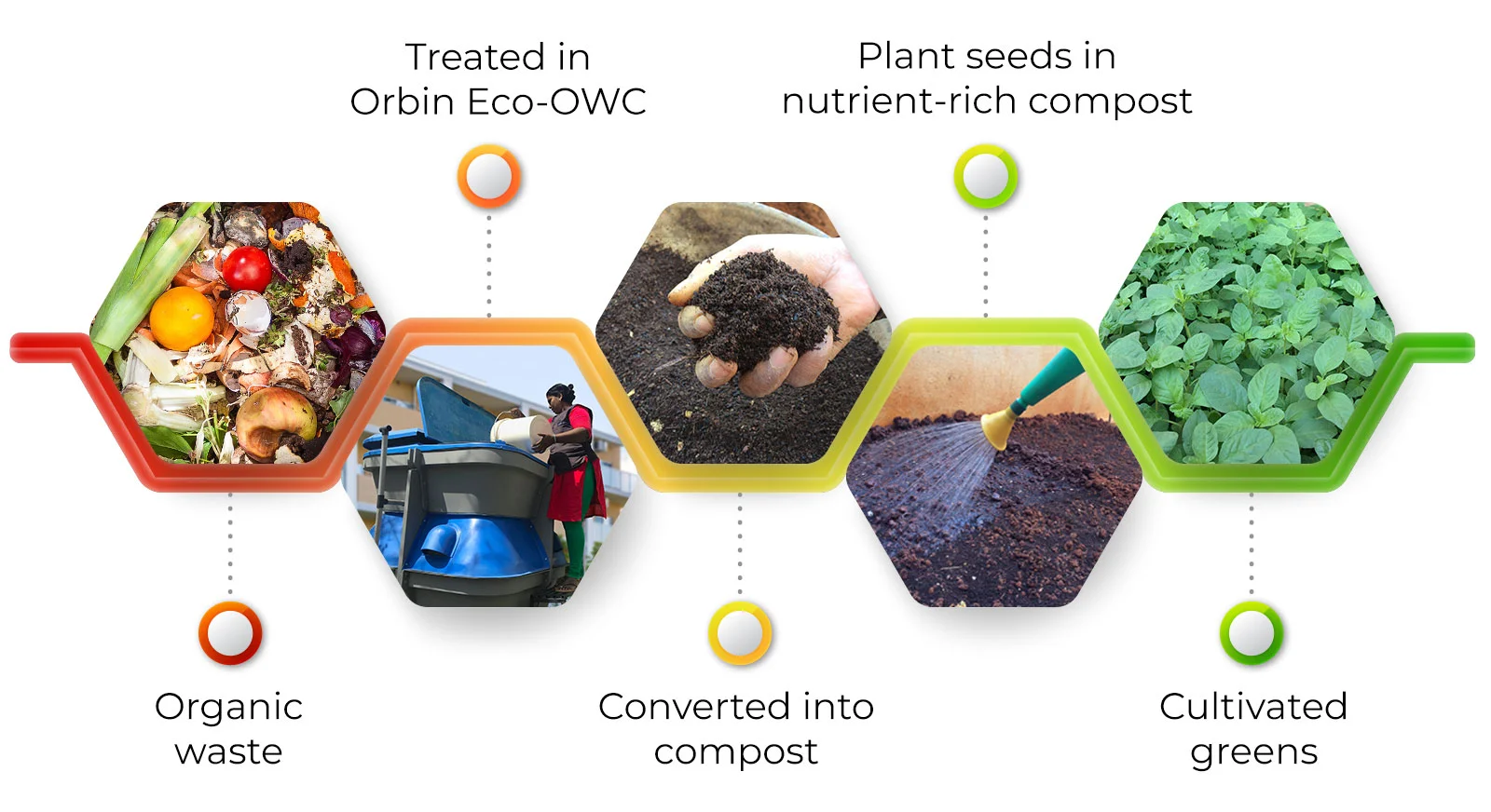 Waste management hexagone